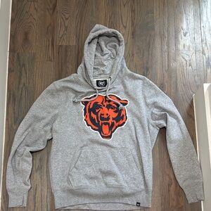 '47 Brand Men’s NFL Chicago Bears Gray Hoodie, Size L
